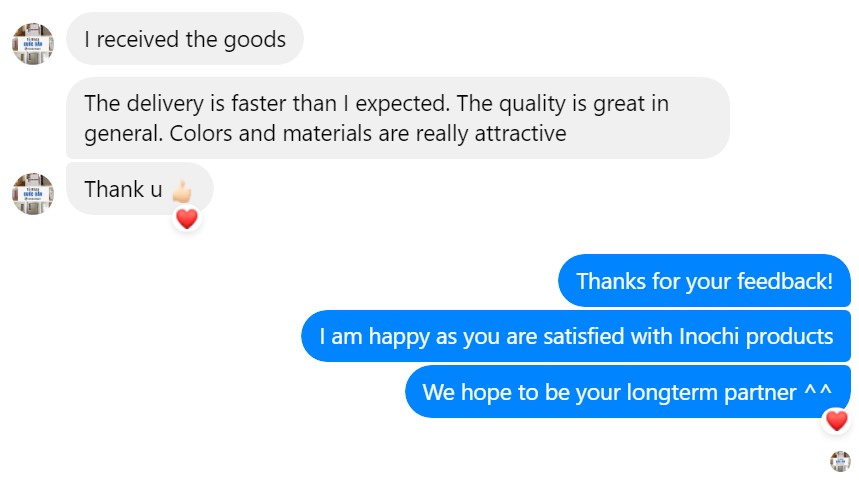 Inochi customer feedback