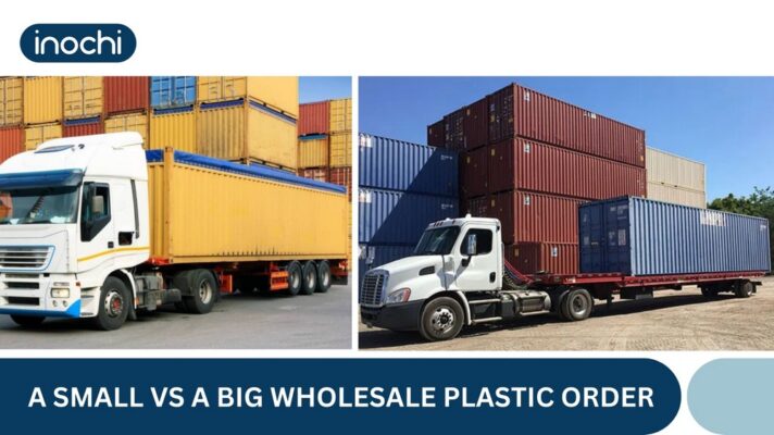 Comparison between a small vs big wholesale plastic order